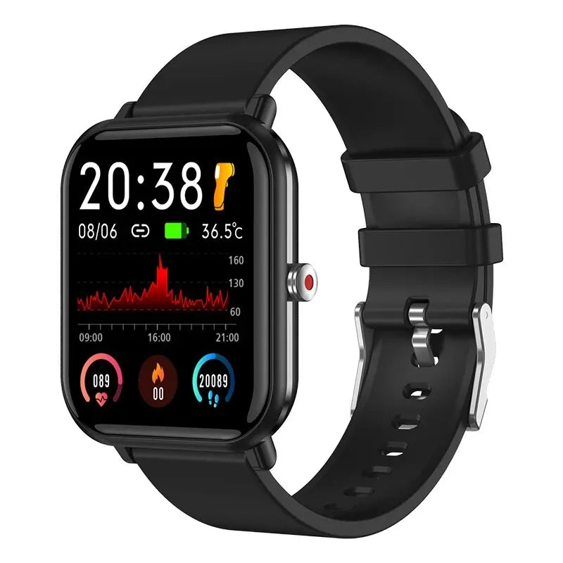 LIGE 2024 New Smart Watch Ladies Full Touch Screen Sports Fitness Watch IP67 Waterproof Bluetooth For Android IOS Smartwatch Men