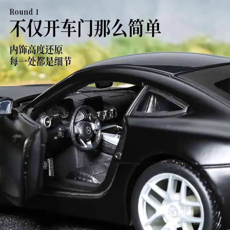 Maisto 1:24 Mercedes-Benz AMG GT Supercar Simulation Toy Vehicles Model Alloy Children Pull Back Toys Collection Gift Car Kids