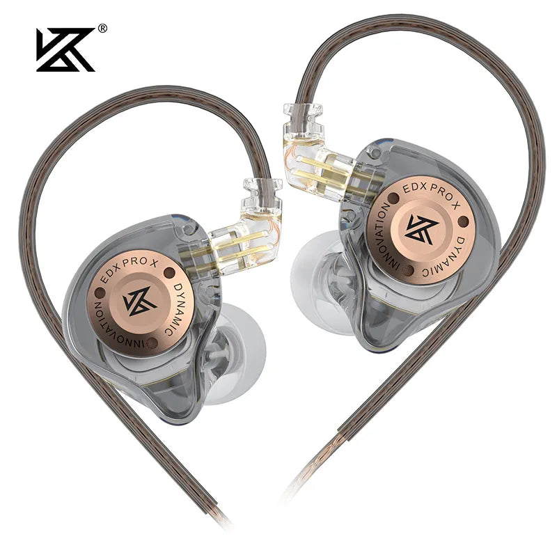 KZ EDX Pro X Dynamic Drive Earphone HIFI Bass Music Earbud Sport Noise Cancelling In Ear Headset with 2Pin Detachable Cable