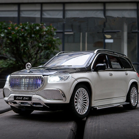 1:24 Maybach GLS GLS600 Alloy Luxy Car Model Simulation Diecasts Metal Toy Vehicles Car Model Sound and Light Childrens Toy Gift