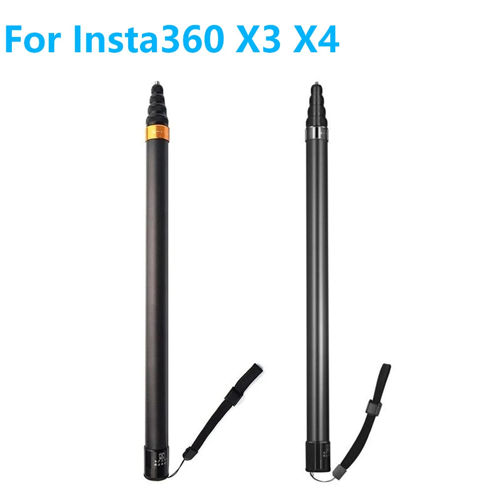 For Insta360 X3 X4 Accessories 2.9M Carbon Fiber Selfie Stick for DJI Action5 4 Gopro13 12 Sports Camera Super Long Selfie Stick