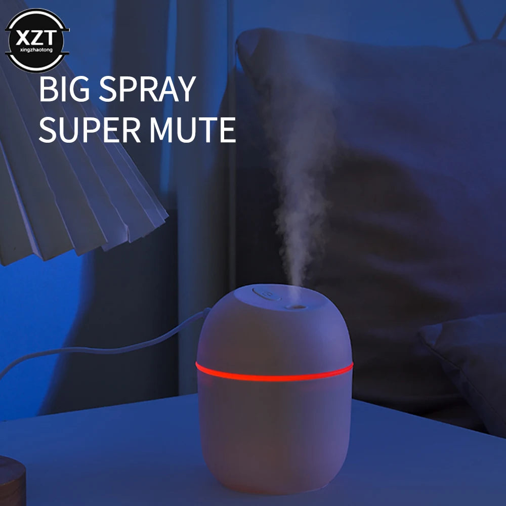 220ML Mini Aroma Oil Diffuser USB Essential Oil Atomizer Electric Air Humidifier With LED Night Lamp For Home Car Office