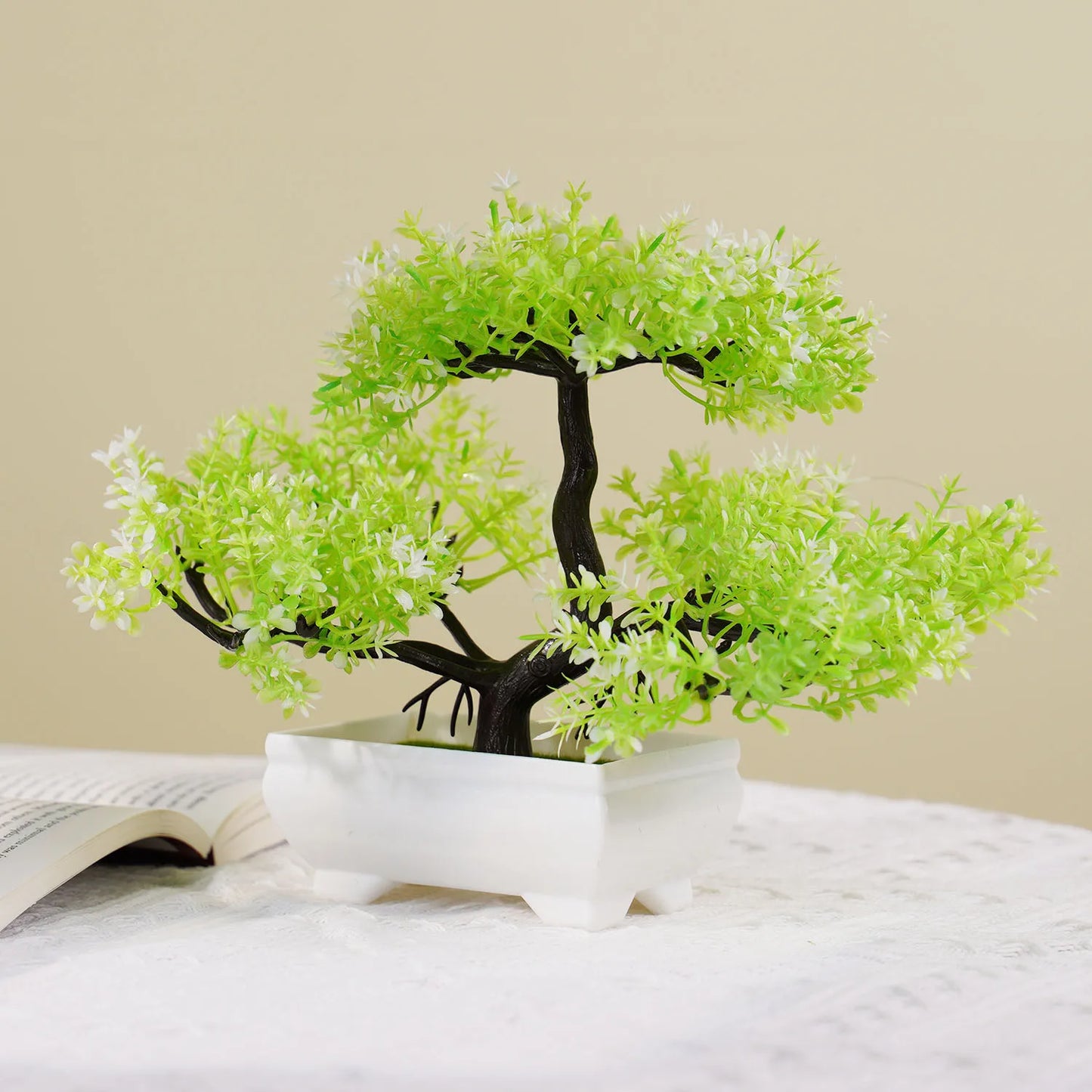 Artificial Plants Bonsai Small Tree Simulation Pot Plants Table Potted Ornaments for Hotel Garden Home Decor Fake Flower