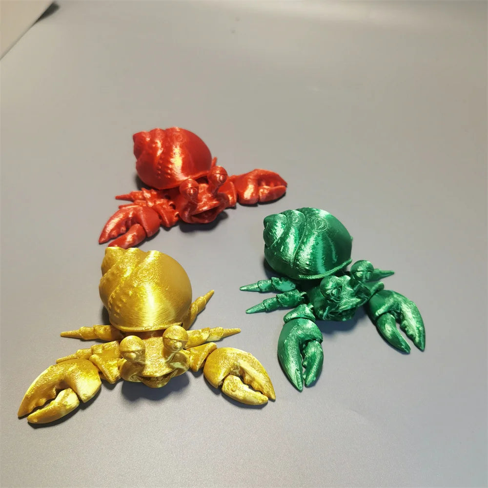 3D Printing Simulation Tree Frog Joint Movable Frog Ant Crab Ornaments Kitchen Home Decoration Offices Funny Animal Desk Toys