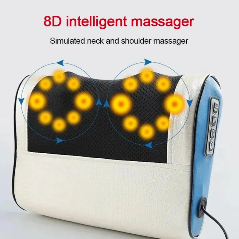 Home Massage Pillow Heating Lumbar Massage Whole Body Cervical Massager Car Neck Massager Cervical Massager Lumbar Massage