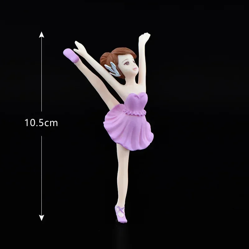 Miniature DIY Doll House Ornament Micro Landscape Garden Ornament Girls Figurines Ballerina Girls Micro Landscape Dancing Girl