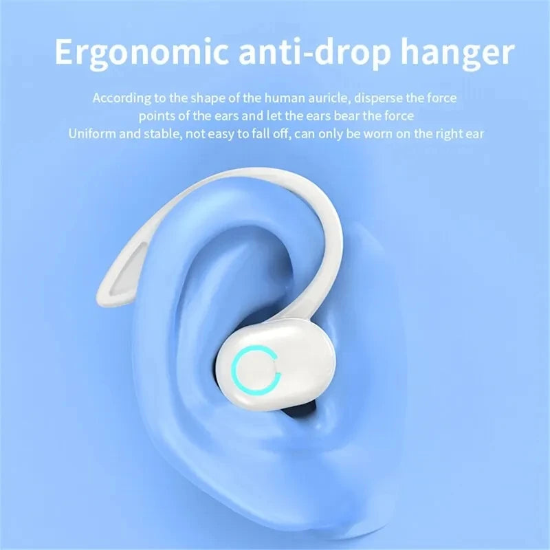 Bluetooth 5.1 Headset Business Wireless Earbuds Earphone Stereo Sport Game Headphone Ear Hook Mini HIFI Bass Noise Cancelling F8