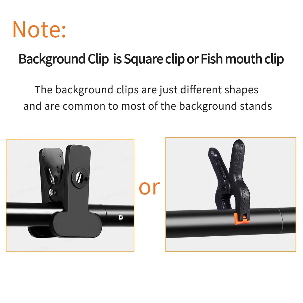 T-Shape Portable Background Stand Kit Adjustable Photography Background Photo Backdrop Frame with Spring Clamps For Photo Studio