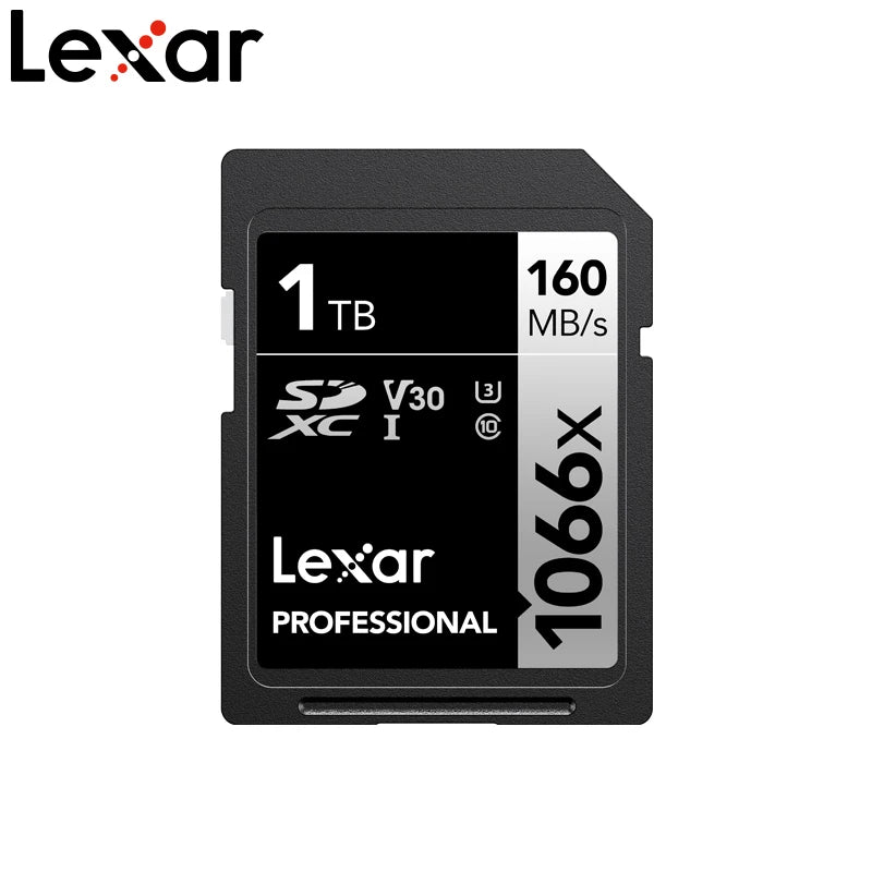 Lexar SD Card Class 10 V10 V30 V60 V90 U3 UHS-II 32GB 64GB 128GB 256GB 512GB SDHC SDXC High Speed 4K 8K Memory Card for Camera