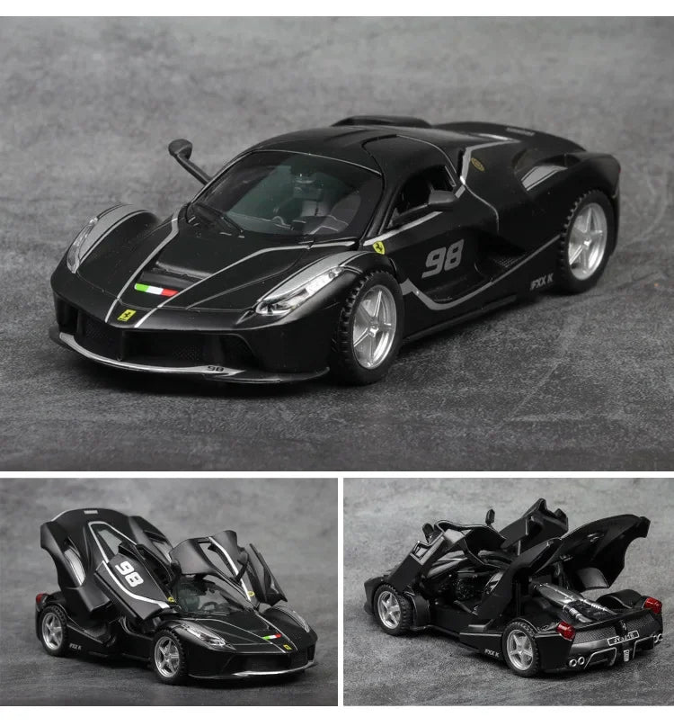 1:32 Ferrari Laferrari FXXK Toy Alloy Car Diecasts  Toy Vehicles Sound and light Car Model Collection Car Toys For Children