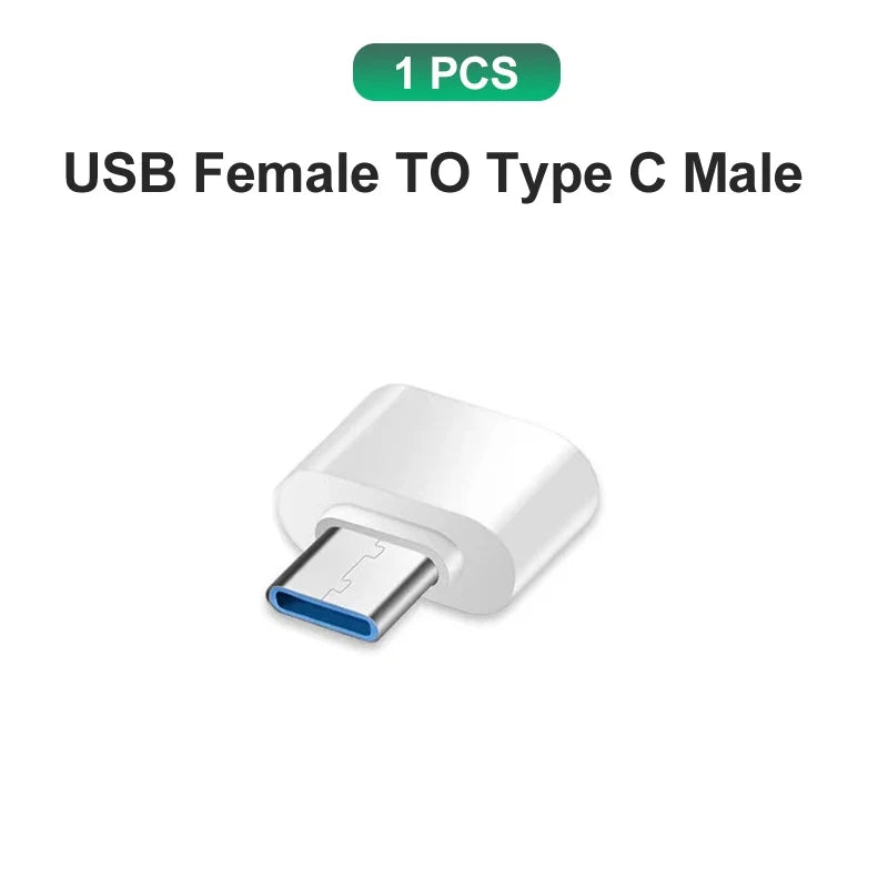 Type C to USB A Adapter 3.0 USB-C OTG Data Connector For  Samsung Huawei Xiaomi Cellphone Compute MacBook Pro iPad Mini Notebook