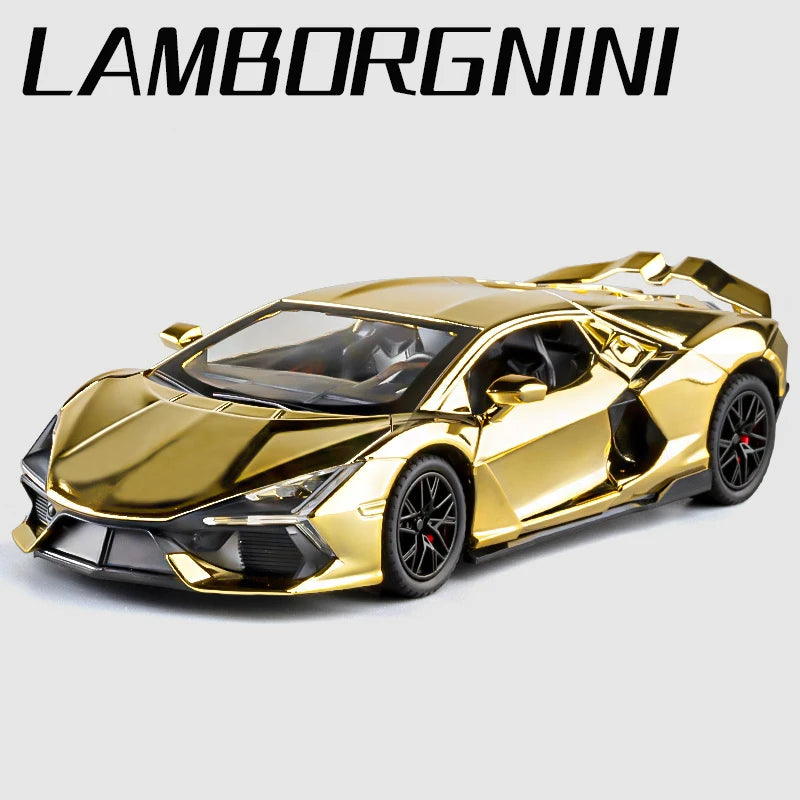 1:24 Lamborghini Revuelto Supercar Alloy Car Diecasts & Toy Vehicles Metal Toy Car Model Sound and light Collection Kids Toy