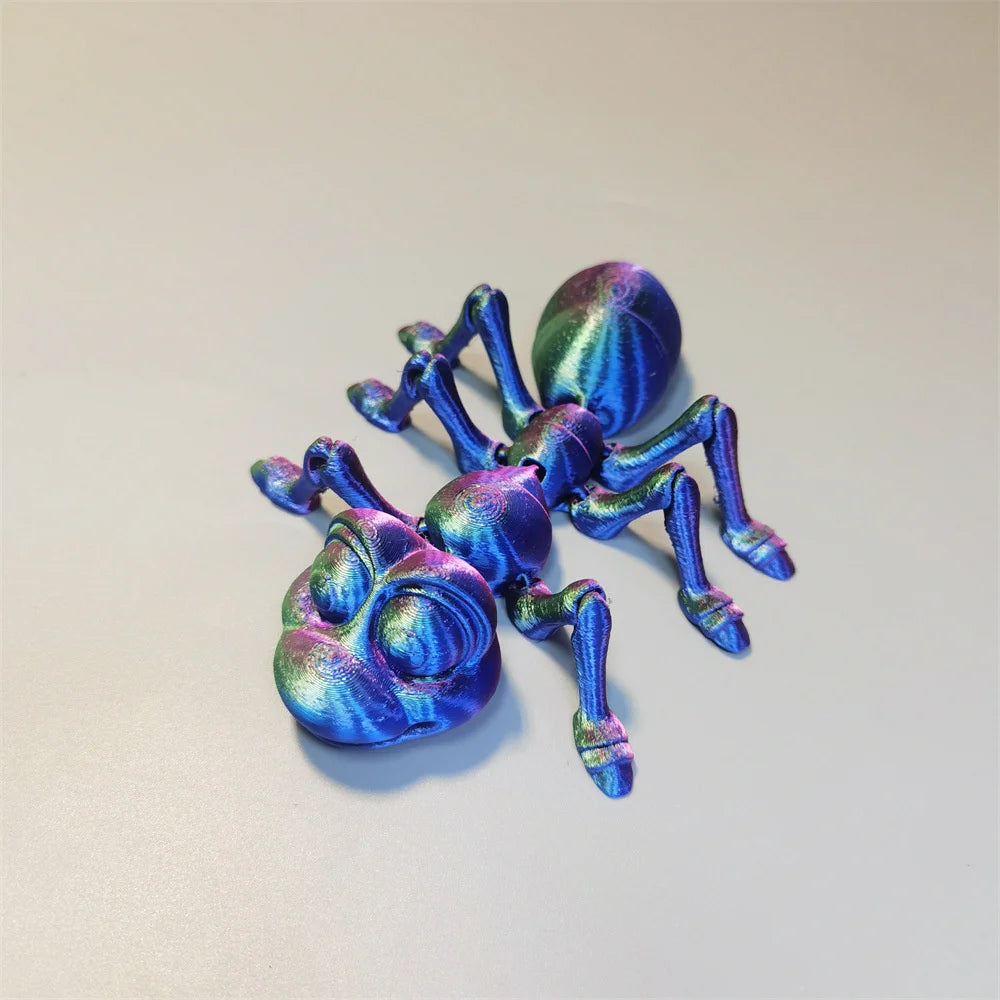 3D Printing Simulation Tree Frog Joint Movable Frog Ant Crab Ornaments Kitchen Home Decoration Offices Funny Animal Desk Toys