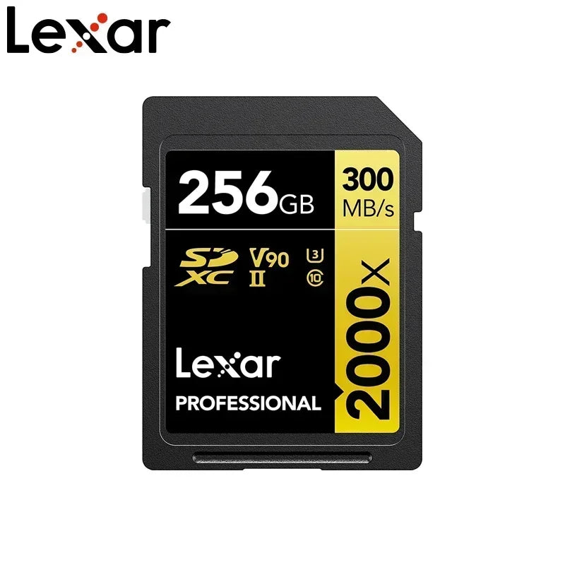 Lexar SD Card Class 10 V10 V30 V60 V90 U3 UHS-II 32GB 64GB 128GB 256GB 512GB SDHC SDXC High Speed 4K 8K Memory Card for Camera