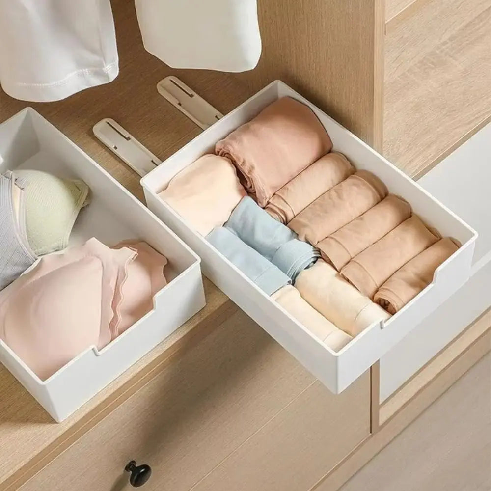 Portable Pull Out Cabinet Drawer Organizer Slide Out Space Saving Storage Shelves Plastic Storage Rack