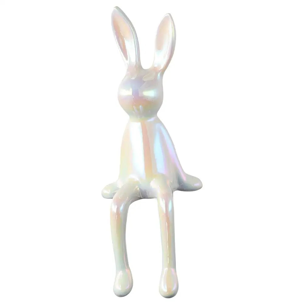 New Ceramics Rabbit Ornament Rabbit Silver/White/Gold Home Decoration Ornaments Table Decoration Ornaments Home