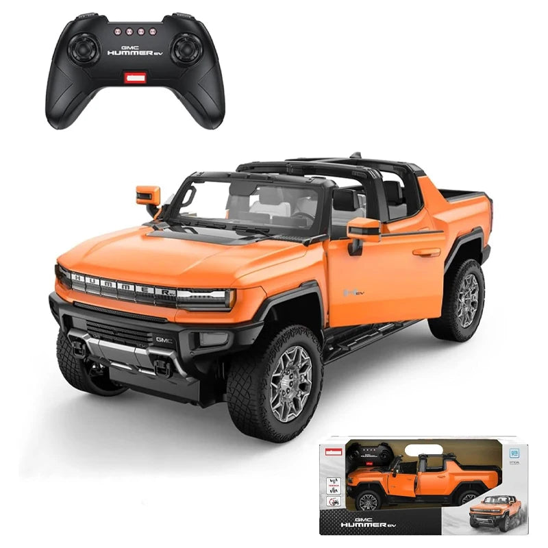 1:16 Hummer EV RC Car 1/16 RC Raingcar for Hummer EV alloy remote control car, equipped with 4.8 V 600 Mah collectible adult car