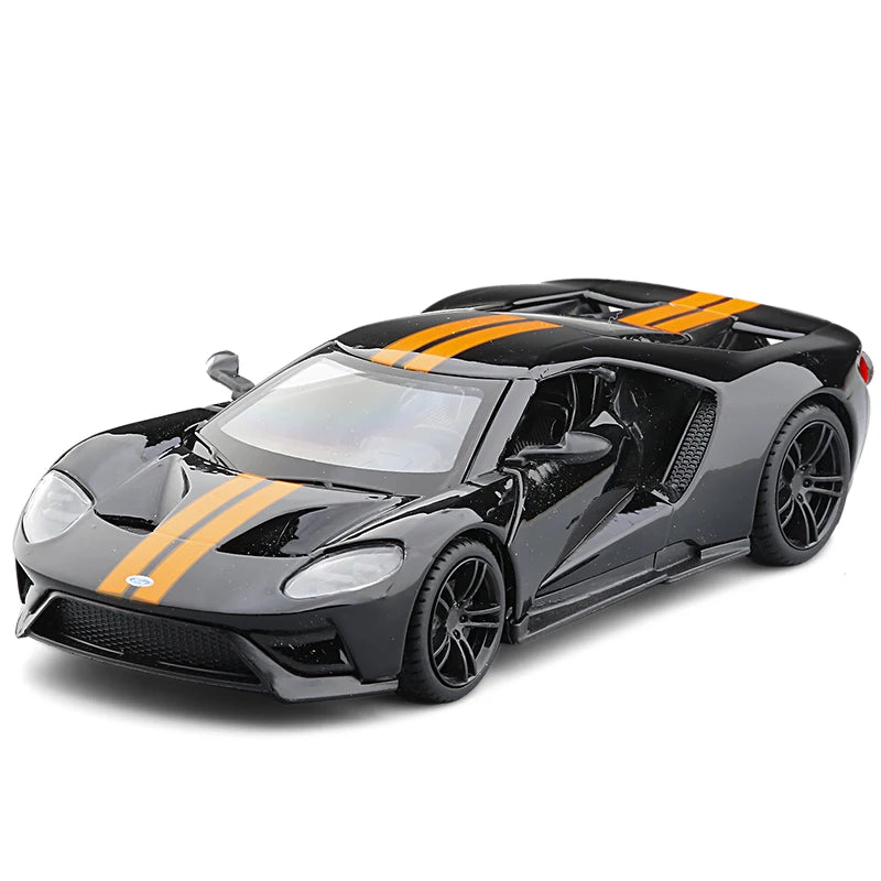 1:32 Ford GT 2017 Supercar Alloy Car Die-casting Model Sound and Light Car Model Toy Collection Children gift