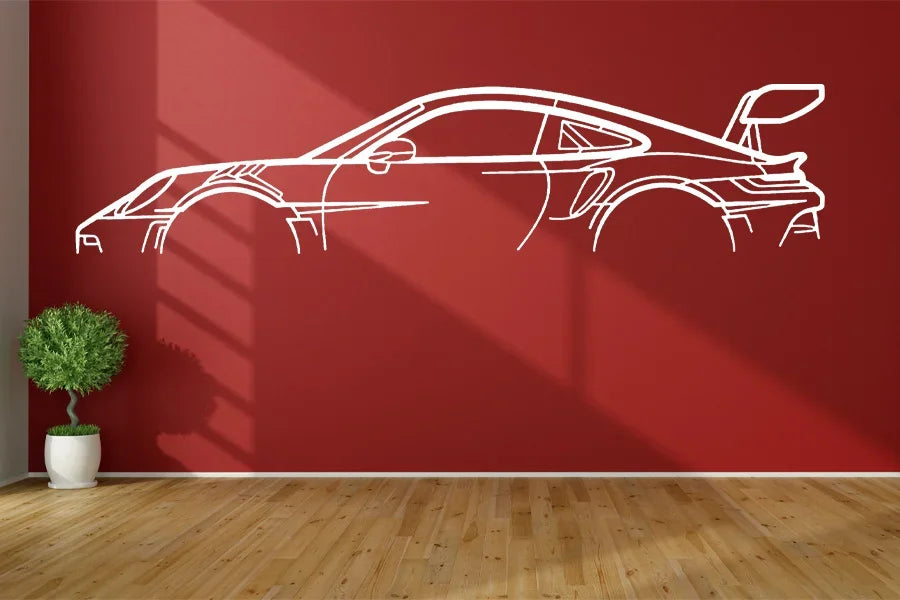 Car Silhouette Wall Art Sticker Vinyl Home Decor Automotive Service Center Garage Car Beauty Shop Decoration Decals Murals S610