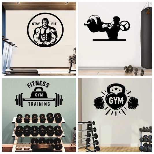 Gym Sticker Waterproof Vinyl Wallpaper Home Decor For Home Decor Living Room Bedroom Wall Art Decal