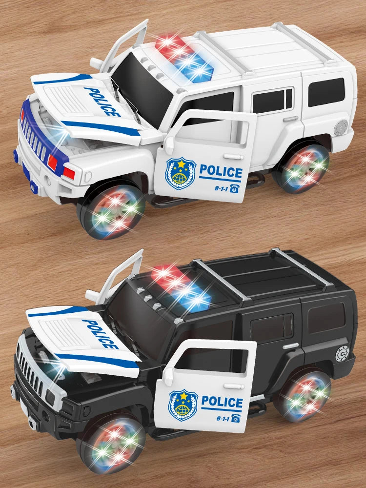 High Simulation Siren Police Cars Kid Electric SUV Model Music with Lights Car Children‘s Puzzle Toys Birthday Gifts for Boys