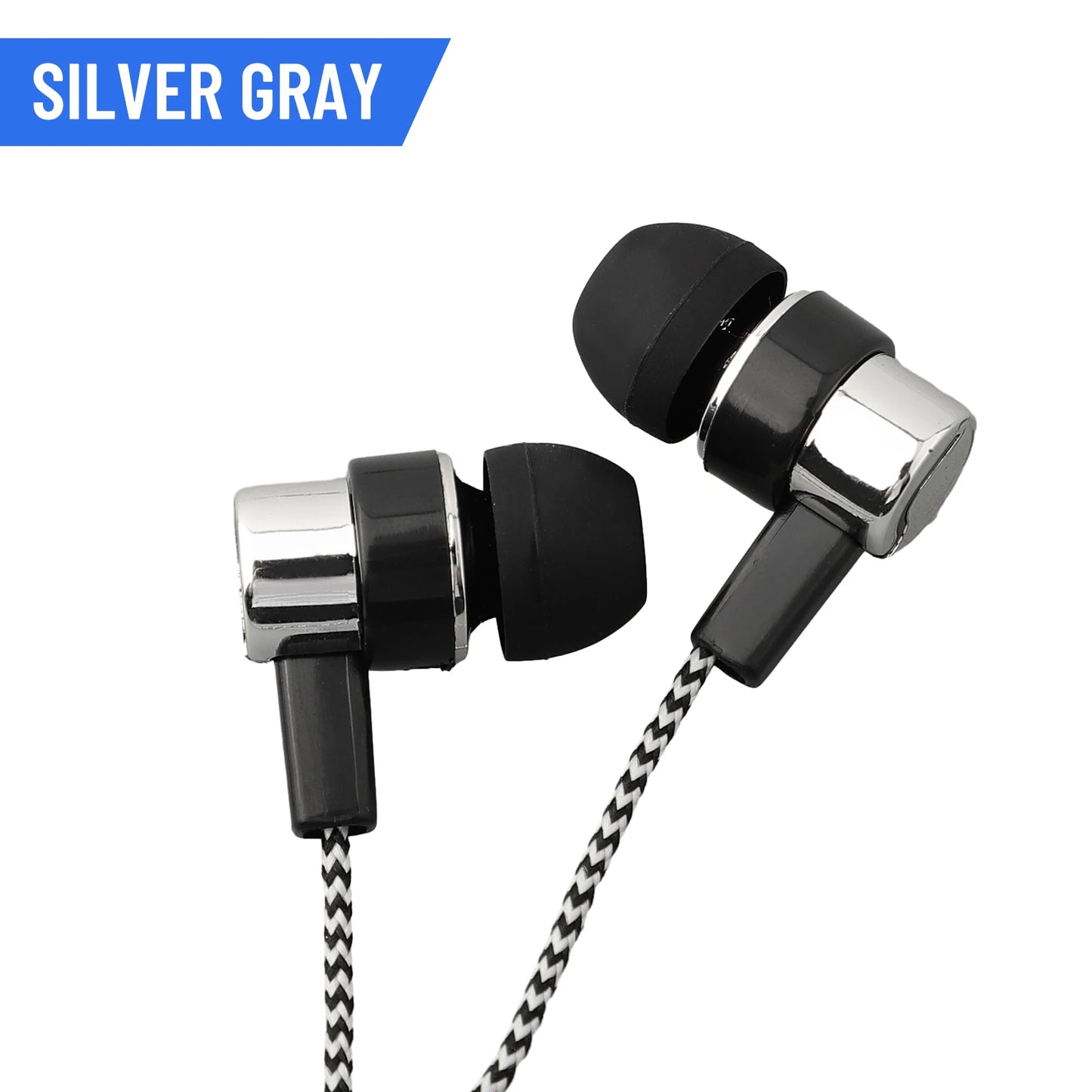 Wired Headphones 3.5mm In-Ear Stereo Earbuds Mobile Headphones Superb Bass Stereo Effect Portable Audio