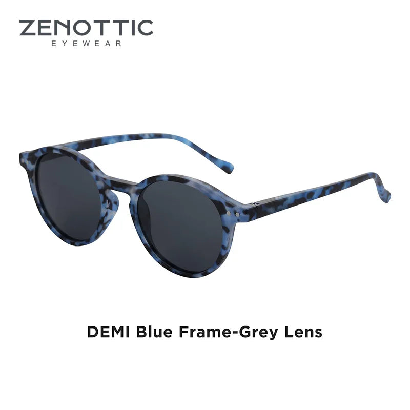 ZENOTTIC (S Size) Retro Circular Polarized Sunglasses 2024 2025 Men Women Vintage Small Round Sun Glasses UV400 Goggles Shades