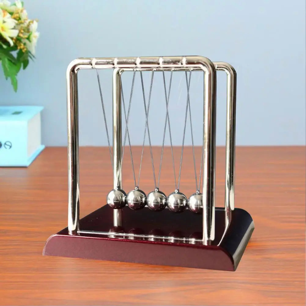 Home Decor Newton's Cradle Metal Pendulum Educational Physics Toy Kinetic Energy Office Stress Reliever Ornament