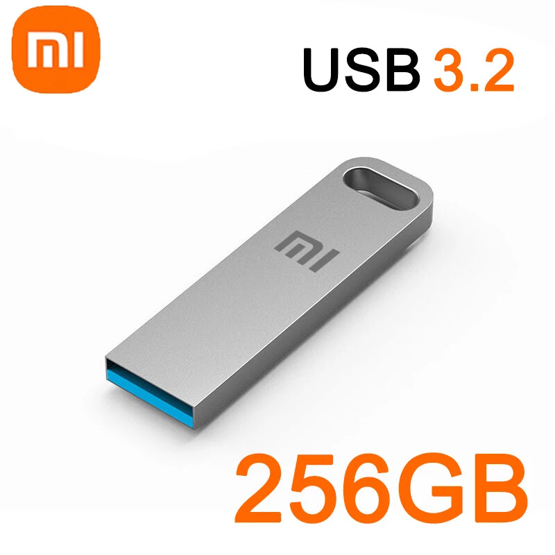 Xiaomi 2TB Flash Drive USB 3.2 Super High Speed Transfer Metal Mini U Disk Pen Drive Type C Memory Waterproof Disk SSD U Drive