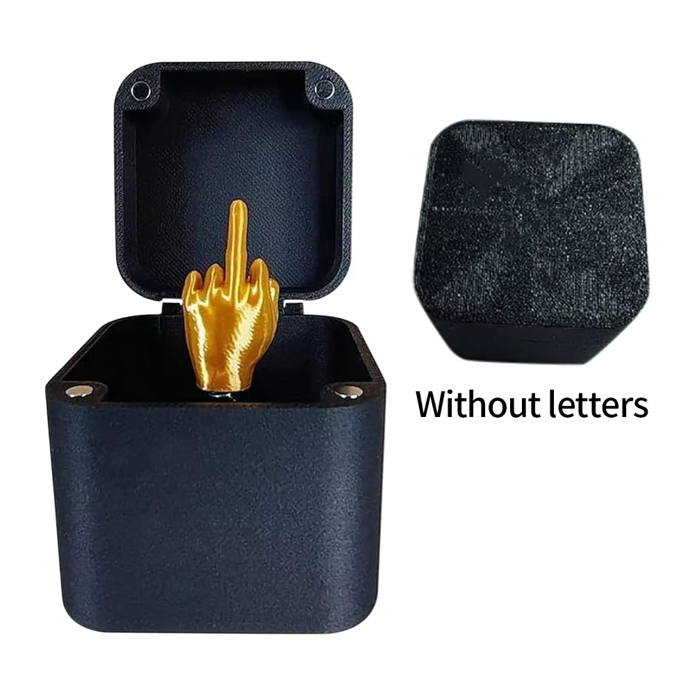 Christmas Interesting Prank Gift Middle Finger In Box Funny Creative Christmas Gifts Surprise Box Office Desk Decoration Home