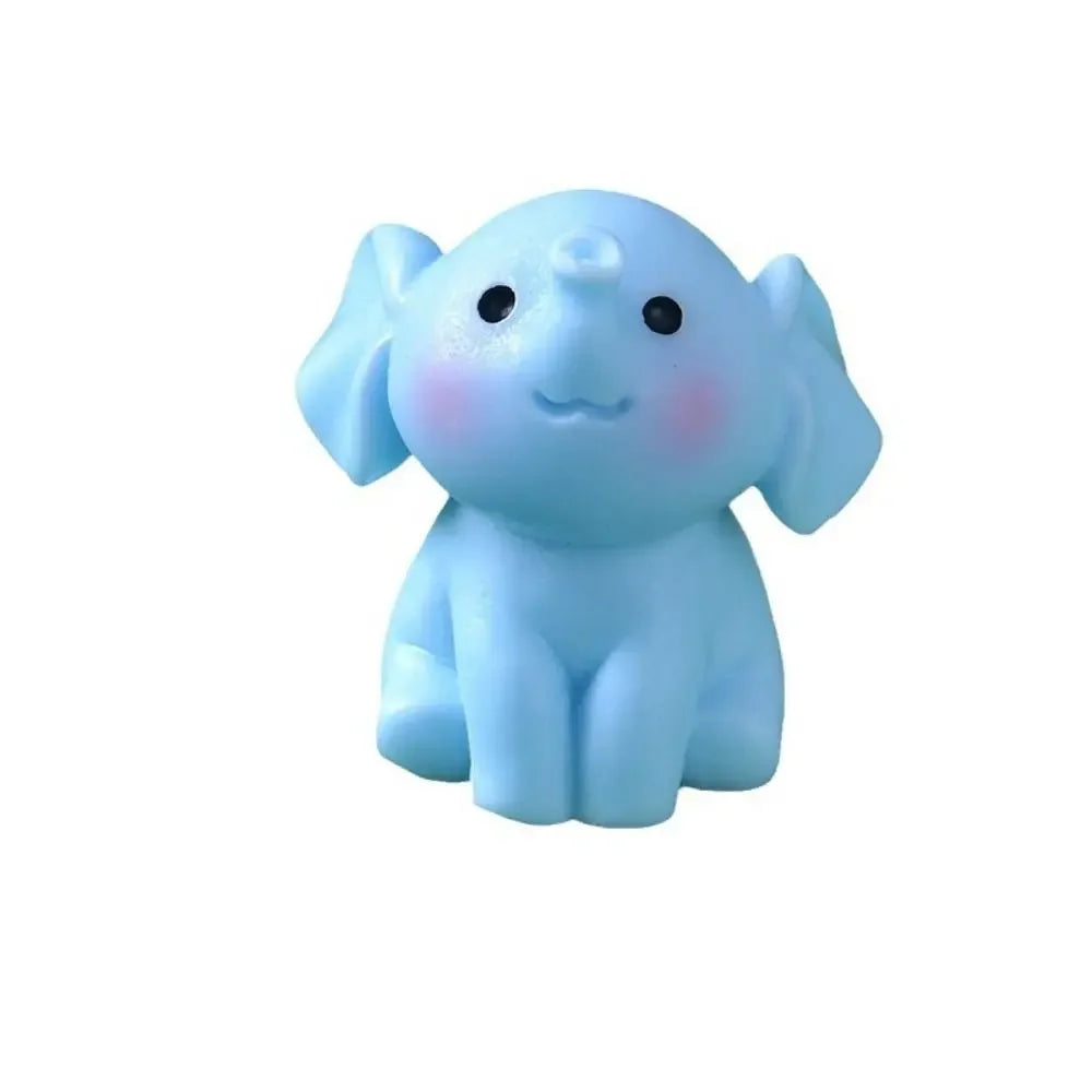 Cartoon Elephant Ornaments Creative Cute DIY Resin Animal Model 3D Elephant Micro Landscape Yard