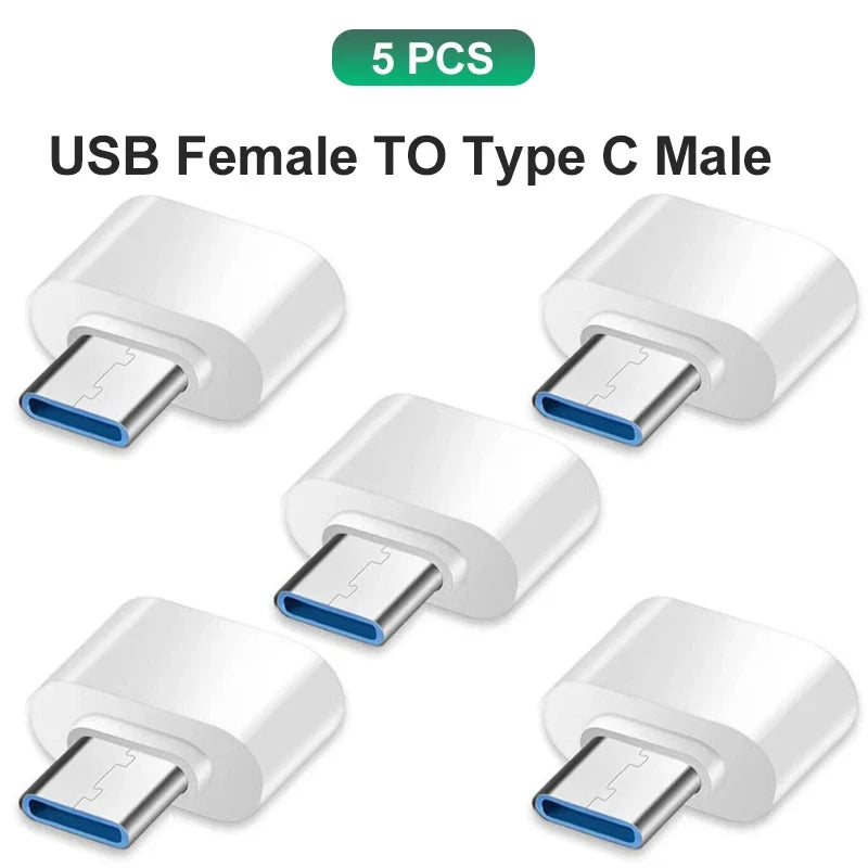 Type C to USB A Adapter 3.0 USB-C OTG Data Connector For  Samsung Huawei Xiaomi Cellphone Compute MacBook Pro iPad Mini Notebook