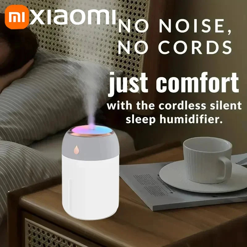 Xiaomi Mini Car Portable Air Humidifier Electric Aroma Diffuser LED Cool Light Mist For Home Car Aromatherapy Plant Purifier