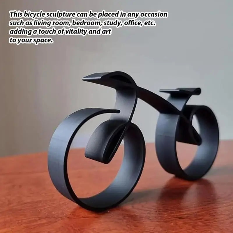 Minimalistic Bicycle Sculpture Stylish Art Wire Framed Style Bike Statue Tabletop Decoration For Home Office Creative Craft Gift