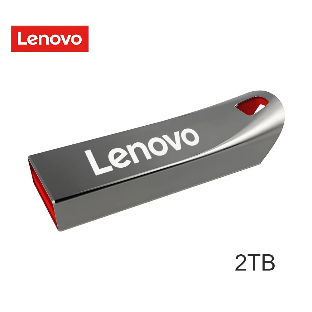 Original Lenovo 2TB Pendrive USB 3.1 Flash Drive Metal U Disk 2 IN 1 OTG 1024GB 128GB 512gb 1TB Pen Drives For Phone Computer