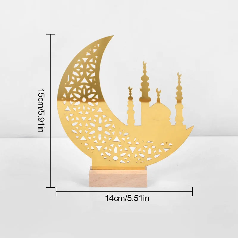 Ramadan Bismillah Acrylic Wooden Ornament Eid Mubarak Home Decoration Islamic Muslim Party Supplies Alhamdulillah Mashallah 2025