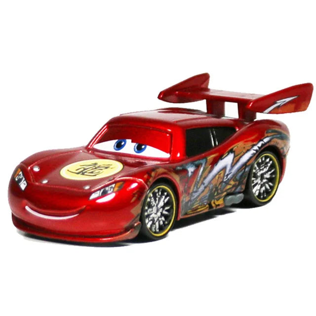 Disney Pixar Cars 3 Toys Lightning Mcqueen Race Div Fritter Miss Frank Collection 1:55 Diecast Metal Alloy Model Car Toy Gifts