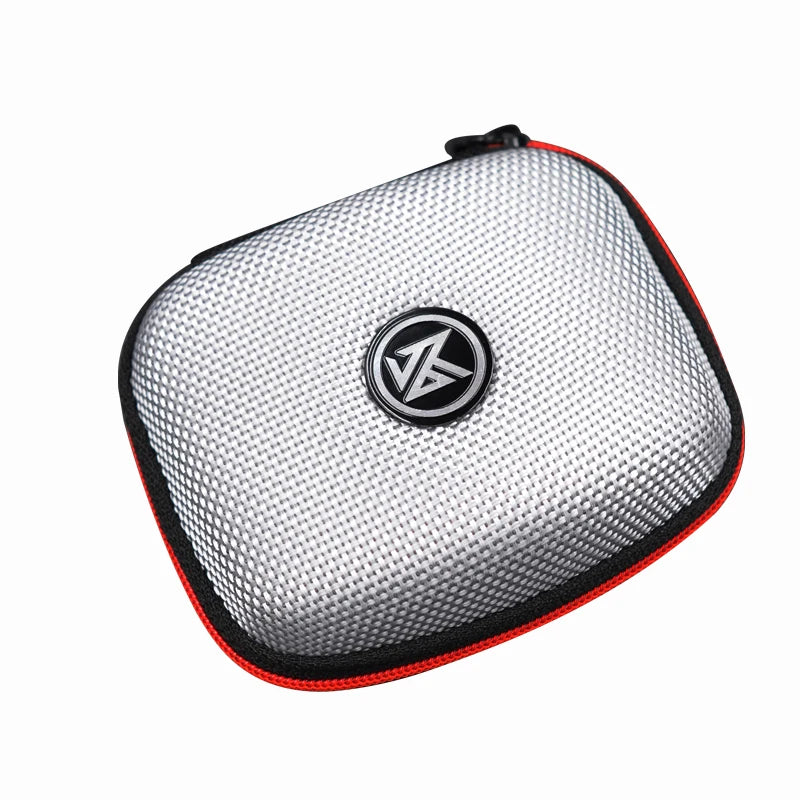 KZ Case Earphone Box Bluetooth Headset Case Square Portable Compression Headset Storage Case EVA Zipper Bag With LOGO Black