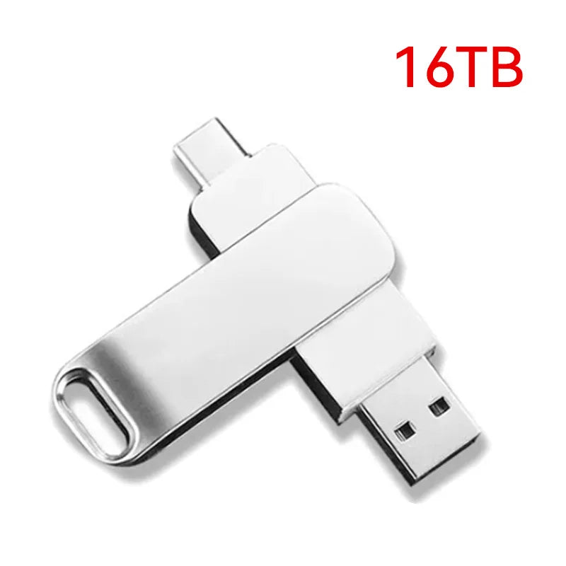 Xiaomi 16TB USB 3.2 Flash Drives High Speed Transfer Metal Pendrive Memory Card Pendrive Flash Disk Memoria Waterproof Stick