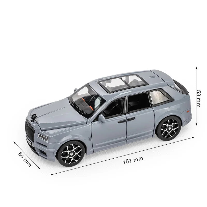 1:32 Alloy Rolls Royce Cullinan SUV Model Car Toy Diecast Metal Simulation Sound Light Off-road Vehicle Model Collection Kid Toy