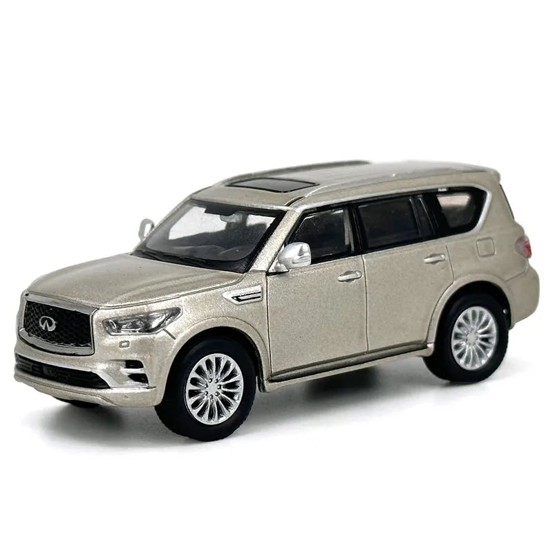 1:64 Scale Nissan Patrol 1998 Y61 Car Model 1:64 Metal Diecast Miniature Ariya X-trail Q50S Q70L QX70S QX60 QX80 Vehicle Toys