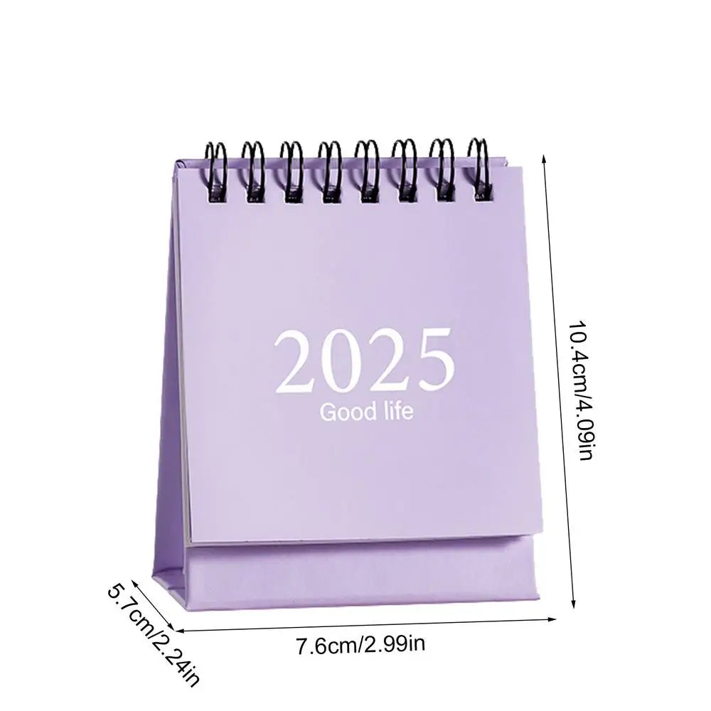 2025 Mini simple small desk calendar Desktop Calendar pocket portable calendar desktop decoration Home Office School Supplies