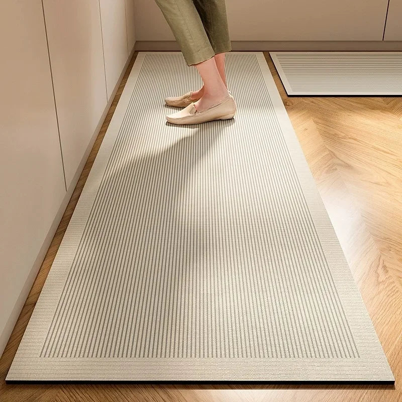 New 1 pc Japanese style soft kitchen diatomite mud floor mat, super anti slip, super absorbent, easy to handle carpet