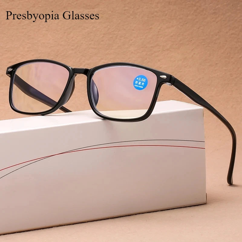 Classic Anti-Blue Light Reading Glasses Women Men Hyperopia Glasses Vintage Computer Readingglasses+1.0+1.5+2.0+2.5+3.0+3.5+4.0