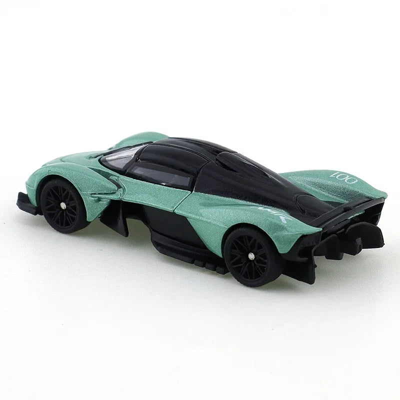 TSC 1/64 Aston Martin Valkyrie Car Alloy Toys Motor Vehicle Diecast Metal Model Kids Xmas Gift Toys for Boys Modified Trolley