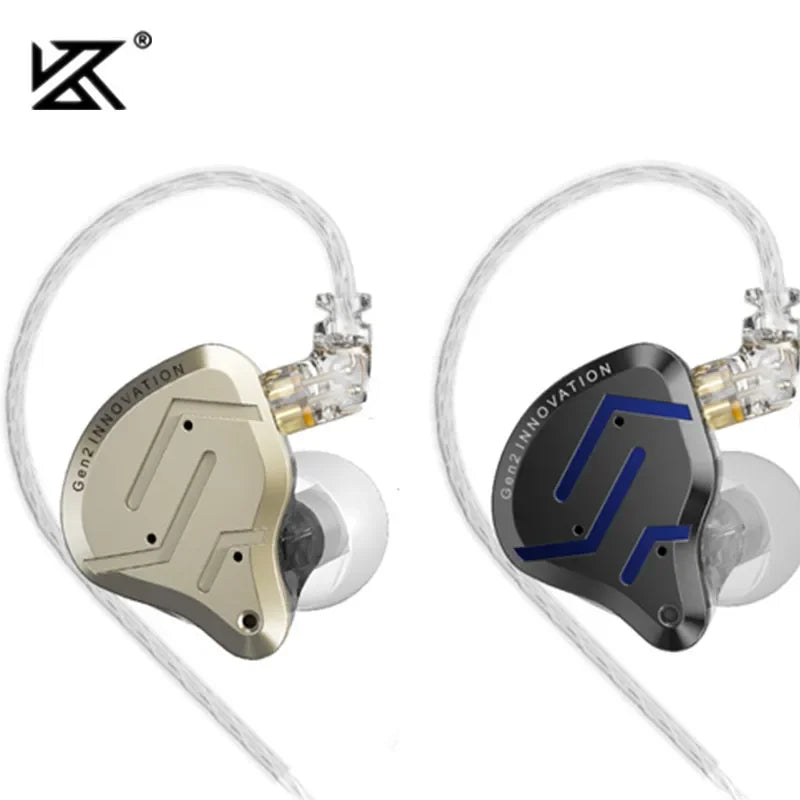 KZ ZSN Pro 2 Hybrid Drive 1BA+1DD in Ear Metal Earphones HIFI Bass Headset DJ Music Earbuds Sport Noise Cancelling Headphone