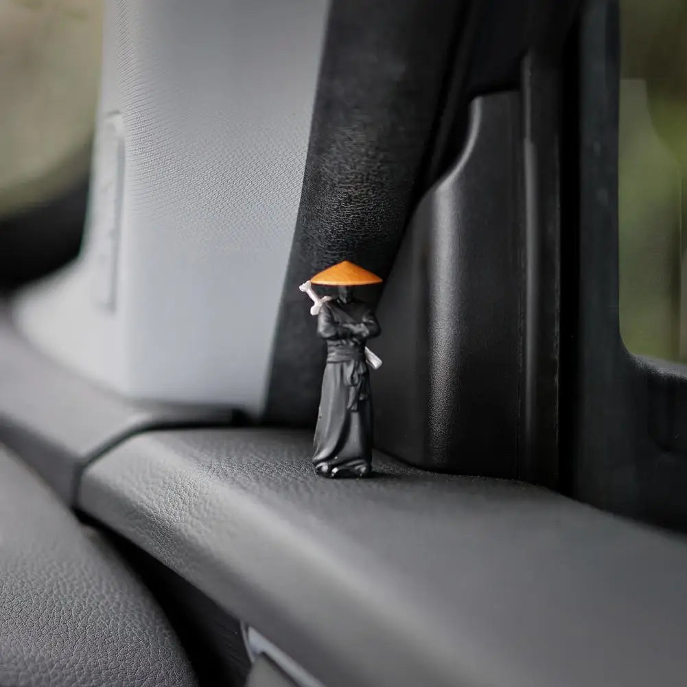 5cm Car Dashboard Ornament Figure Sculpture Dollhouse Statue Samurai Ninjas Chinese Style Wuxia Novel Office Desk Decoration