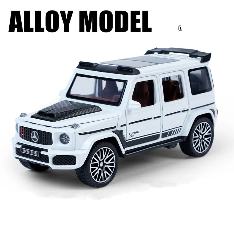 1/32 G800 G65 SUV Alloy Car Model Diecast Metal Toy Off-road Vehicles Car Model Simulation Sound Light Collection Childrens Gift