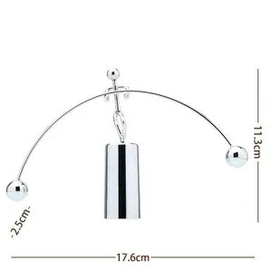 1Pc Newton Pendulum Ball Men Iron Man Cradle Creative Balance Crafts Tumbler Kids Desk Toy Metal Home Decoration Accessories