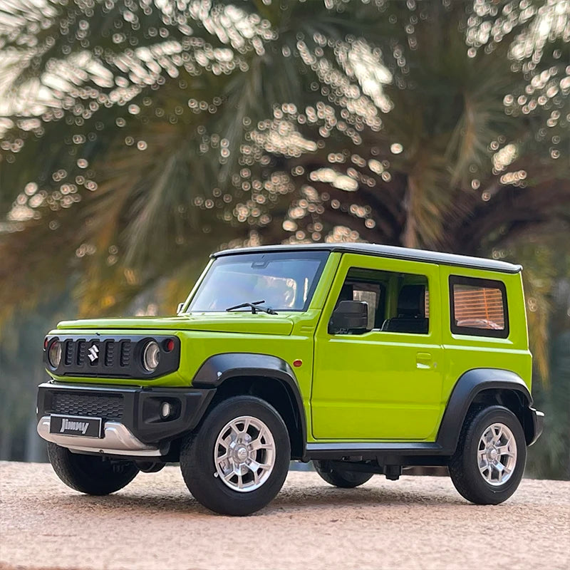 1:18 SUZUKI Jimny Alloy Car Model Diecasts Metal Toy Off-Road Vehicles Car Model Sound and Light Simulation Childrens Toys Gift